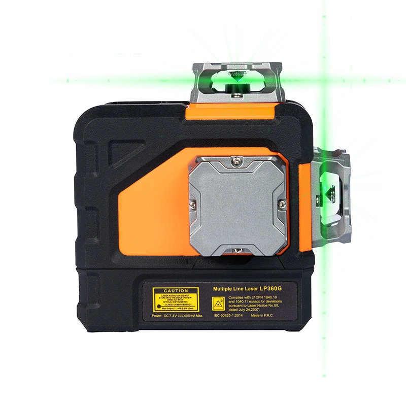 3x360 ° vihreä lasertaso