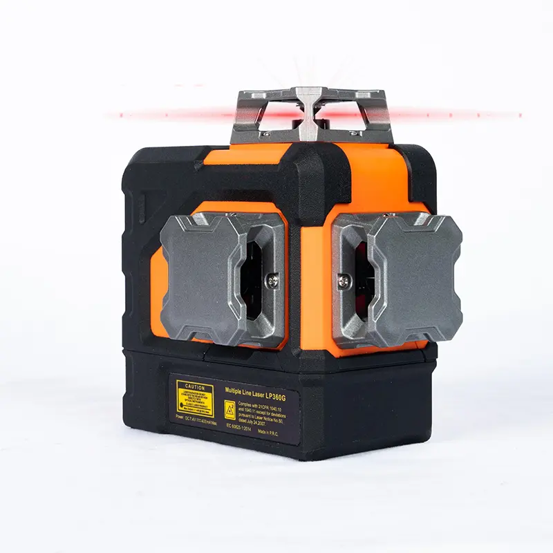 3x360 ° punainen lasertaso